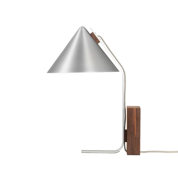 Cone table lamp, Aluminum-walnut Kristina Dam Studio