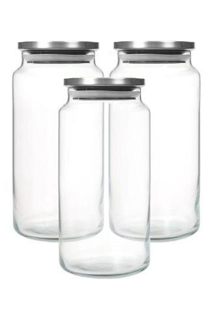 Evora jar 1.4 l set of 3, Stainless steel Kütahya