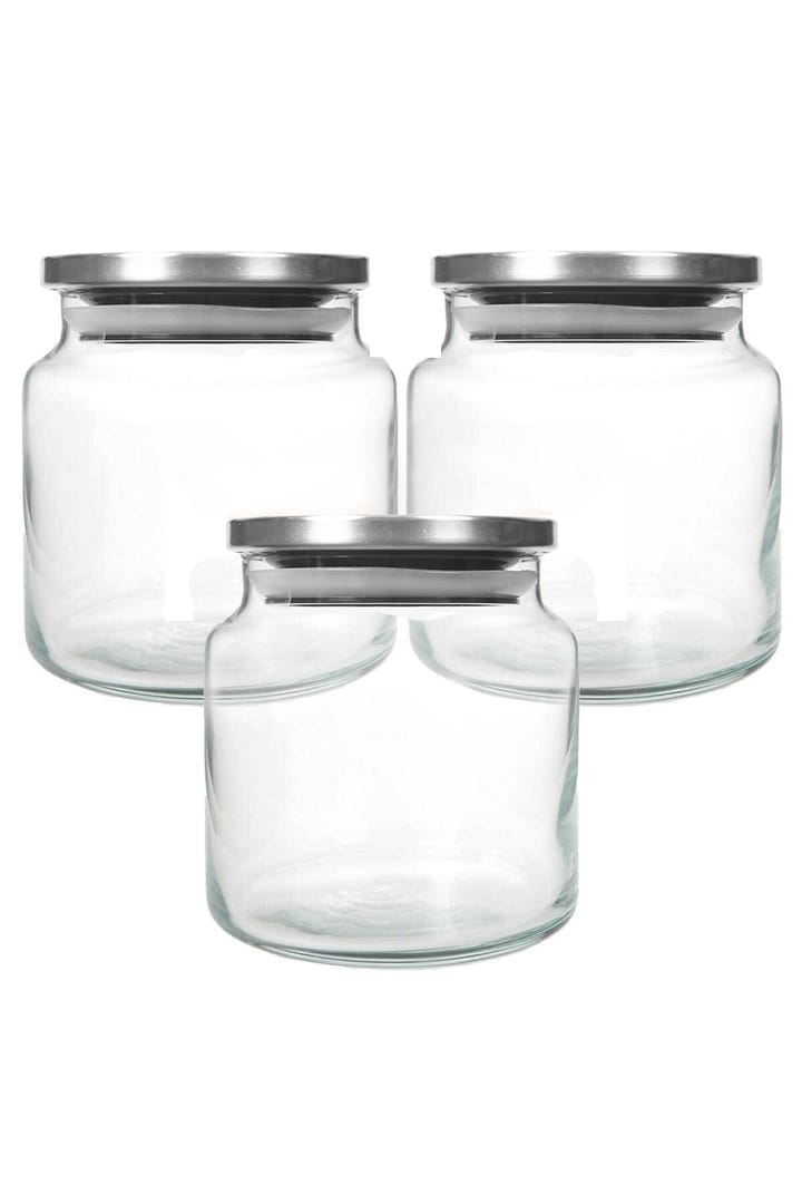 Evora jar 63.5 cl set of 3 - Stainless steel - Kütahya