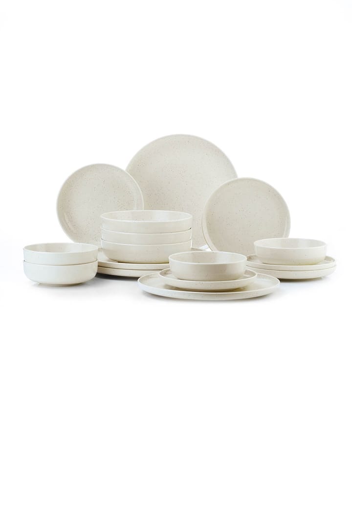 Evora porcelain set 16 pieces, Sand Kütahya