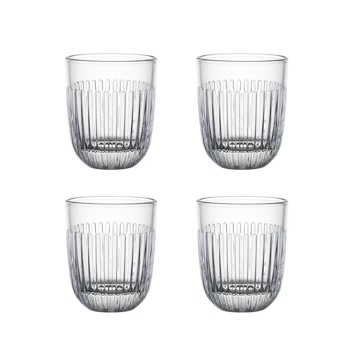 Ouessant water glass 26 cl 4-pack - Transparent - La Rochère