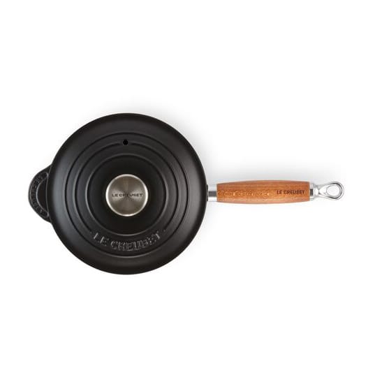 Le Creuset saucepan with wooden handle 1.8 l, Matte black Le Creuset