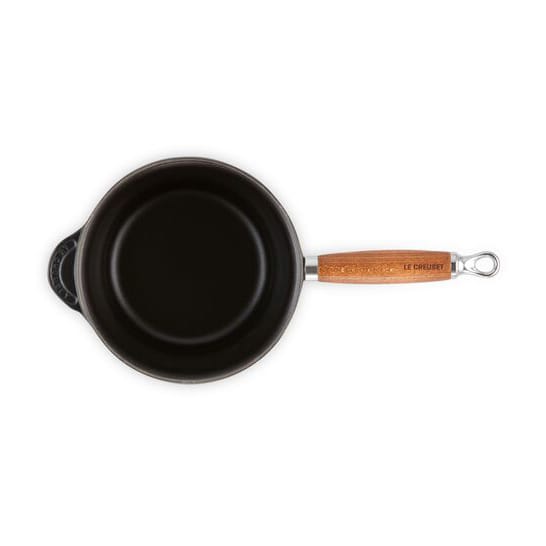 Le Creuset saucepan with wooden handle 1.8 l, Matte black Le Creuset