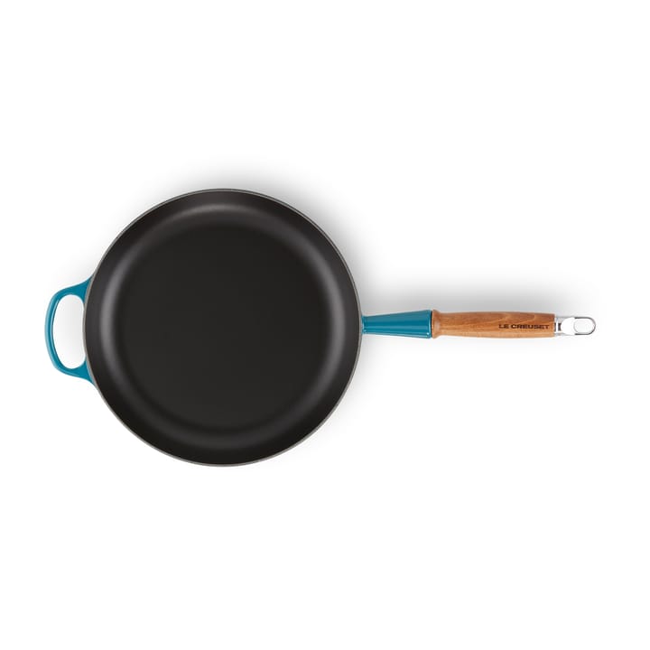 Le Creuset Signature frying pan wooden handle 28 cm, Deep Teal Le Creuset