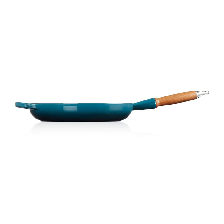 Le Creuset Signature frying pan wooden handle 28 cm, Deep Teal Le Creuset