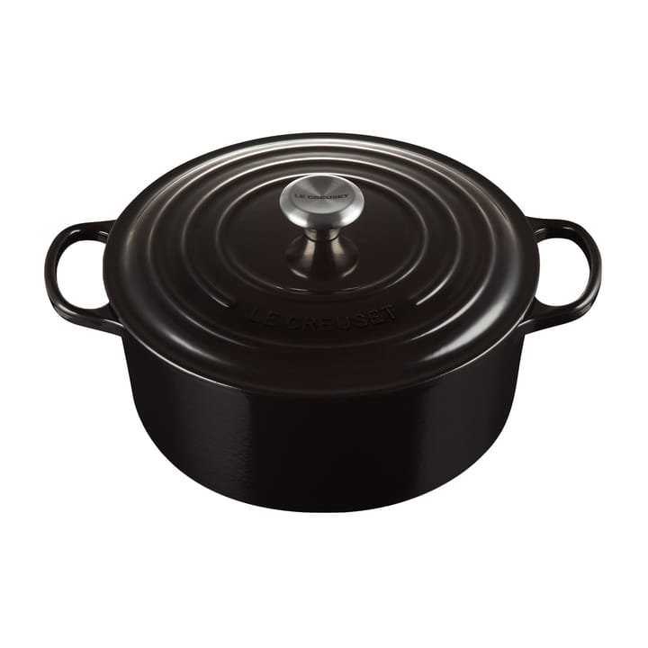 Le Creuset Signature round casserole 6.7 l, Black Le Creuset