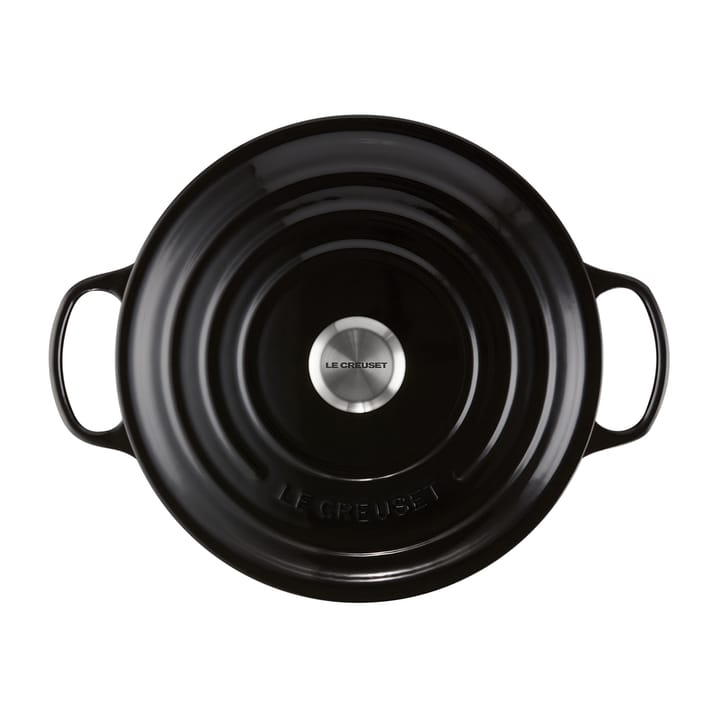 Le Creuset Signature round casserole 6.7 l, Black Le Creuset