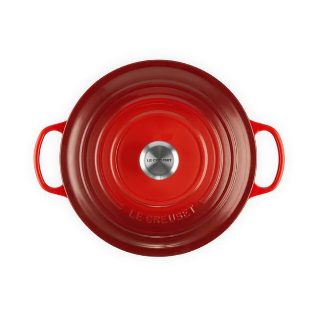 Le Creuset Signature round casserole 6.7 l, Cerise Le Creuset