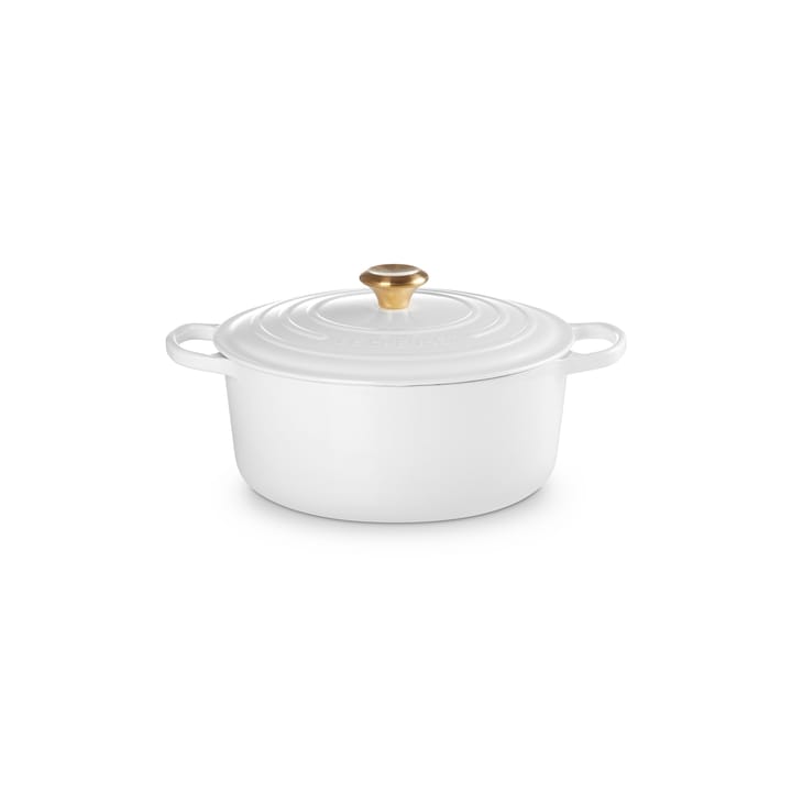 Le Creuset Signature round casserole 6.7 l - White - Le Creuset