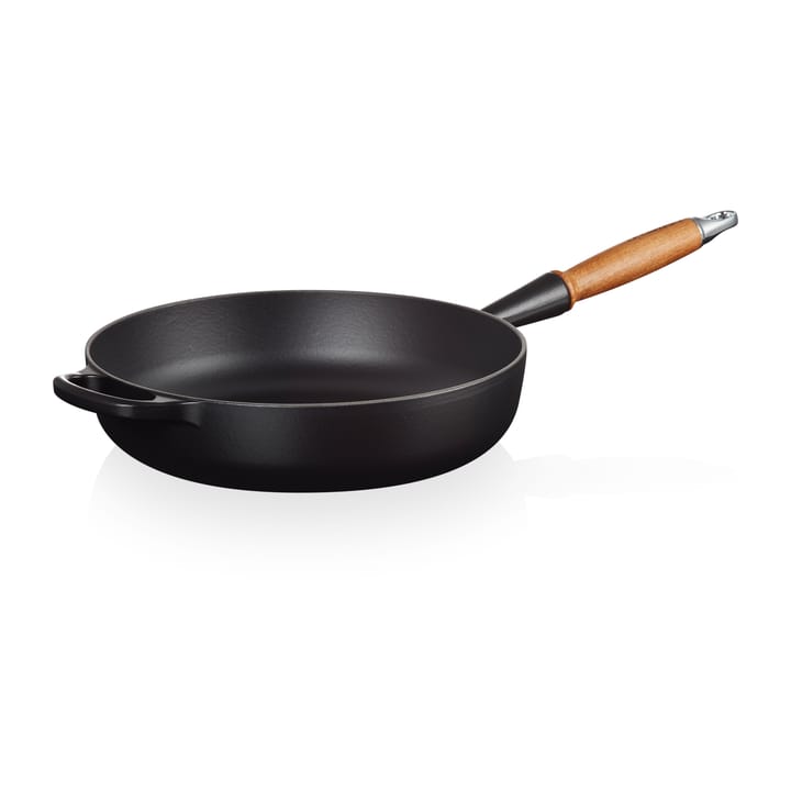 Le Creuset Signature sauce pan wooden handle 28 cm, Matte Black Le Creuset