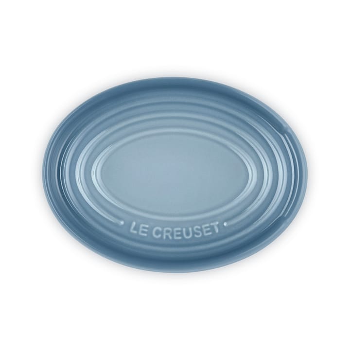 Oval holder for serving spoon, Chambray Le Creuset