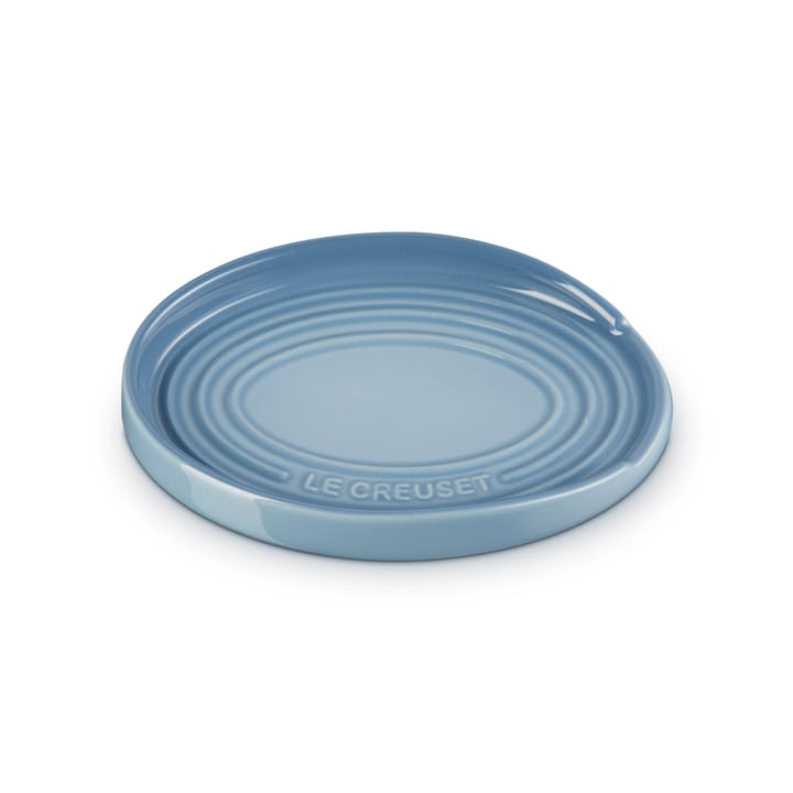 Oval holder for serving spoon, Chambray Le Creuset