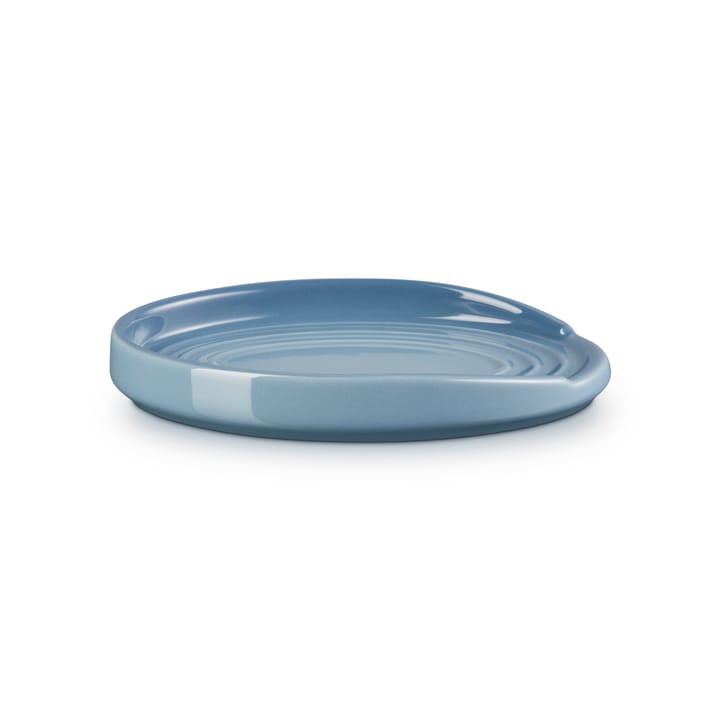 Oval holder for serving spoon, Chambray Le Creuset