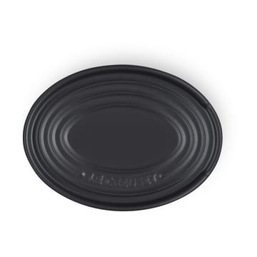 Oval holder for serving spoon - Matte black - Le Creuset