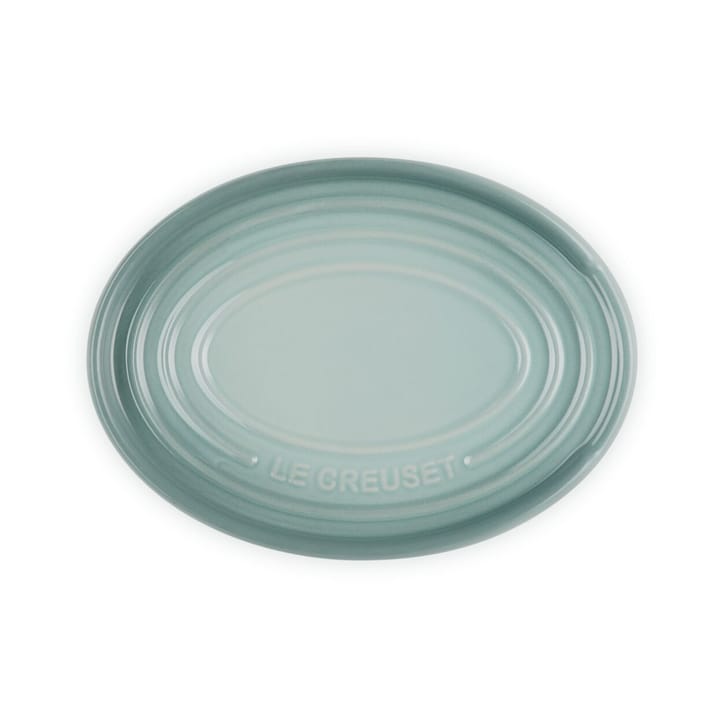 Oval holder for serving spoon, Sea Salt Le Creuset