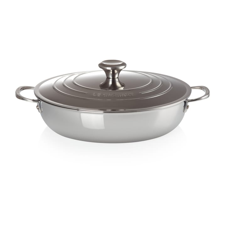 Signature 3-Ply low casserole with lid, 4.8 l Le Creuset