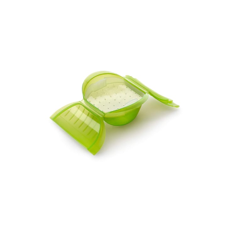 Lékué deep steamer micro tray 3-4 servings., Green Lékué