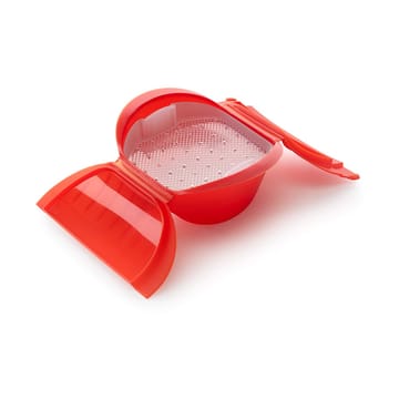 Lékué deep steamer micro tray 3-4 servings. - Red - Lékué