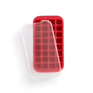 Lékué ice cube mold silicone with lid - Red - Lékué