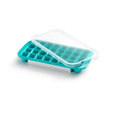 Lékué ice cube mold silicone with lid - Turquoise - Lékué