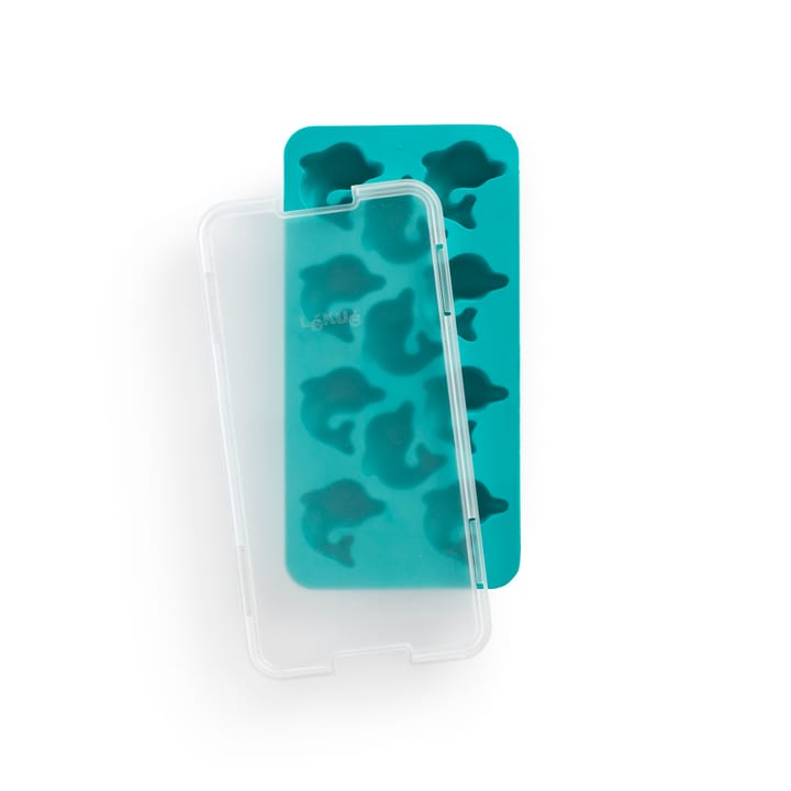 Lékué ice cube tray with lid turquoise, Dolphin Lékué