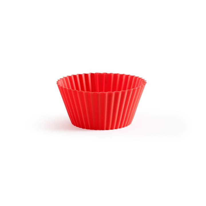 Lékué muffin molds silicone 6-pack - Red - Lékué