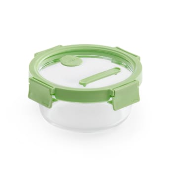 Lékué round glass lunchbox 0.65 L - Green - Lékué