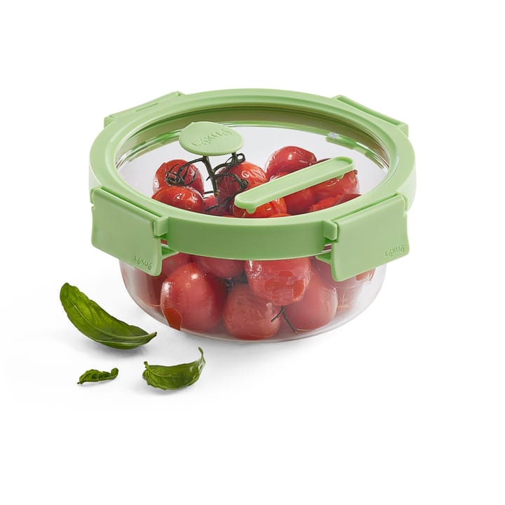 Lékué round glass lunchbox 0.65 L, Green Lékué