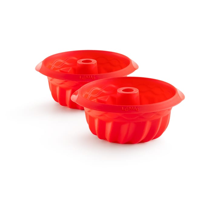 Lékué silicone molds mini savarin 2-pack - Red - Lékué