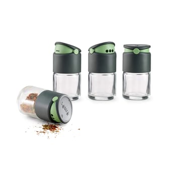 Lékué spice container with dosing lid 4-pack - Grey - Lékué