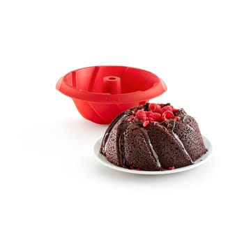 Lékué spiral-shaped savarin mold silicone - Red - Lékué