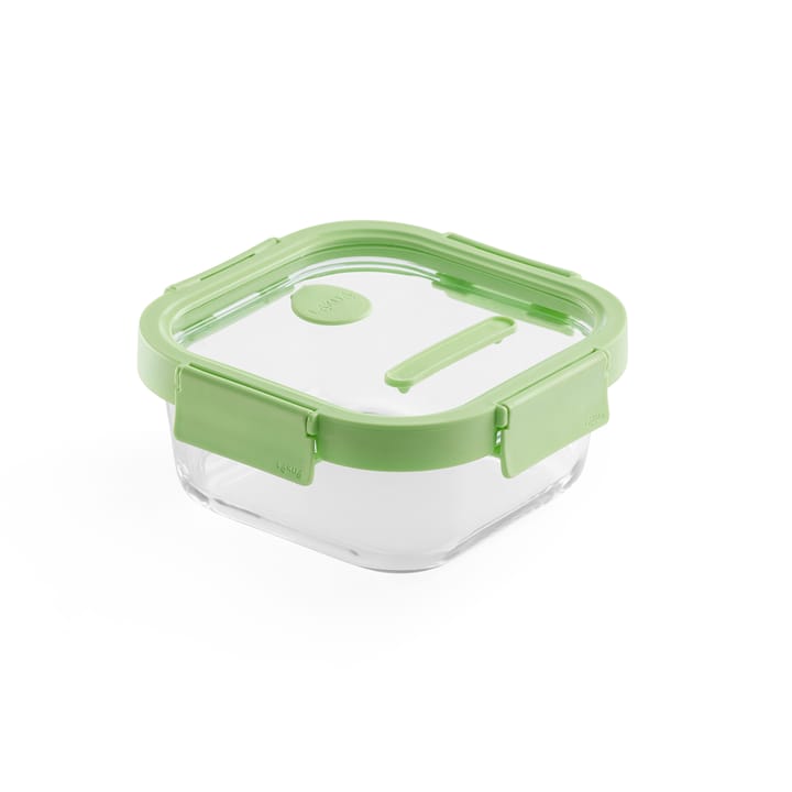 Lékué square glass lunchbox 0.8 L - Green - Lékué