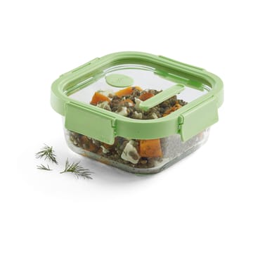 Lékué square glass lunchbox 0.8 L - Green - Lékué