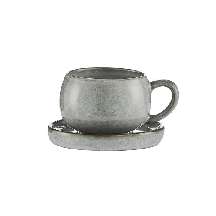 Amera espressocup with saucer, grey Lene Bjerre