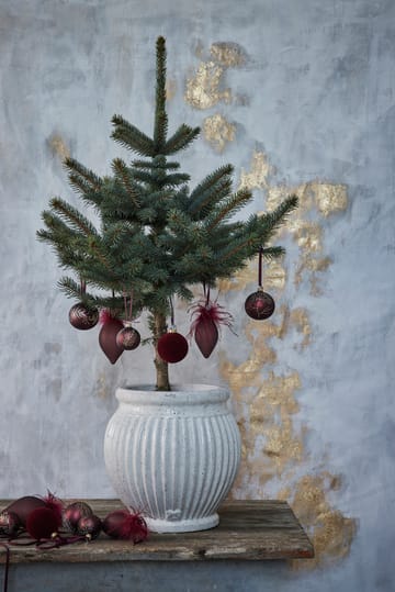 Cadelia bauble lleafy tree Ø8 cm - pomegranate-light gold - Lene Bjerre