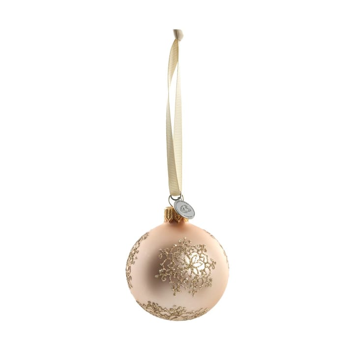 Cadelia Christmas bauble Ø6 cm, Rose, snowflake Lene Bjerre