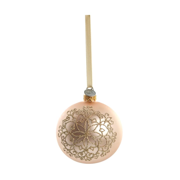 Cadelia Christmas bauble Ø8 cm, Rose, snowflake Lene Bjerre