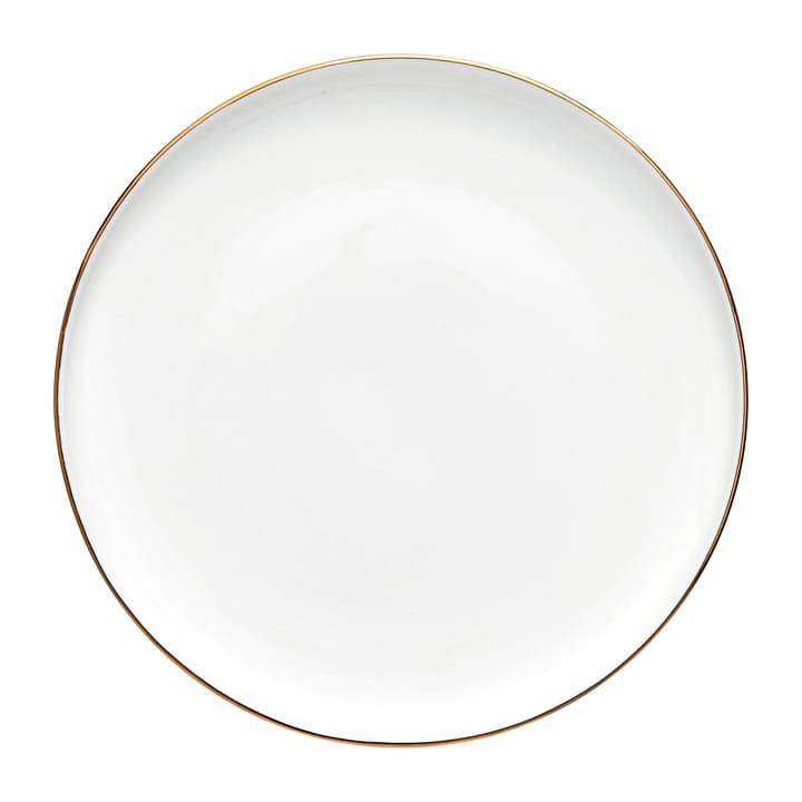 Clara plate Ø20 cm, White-light gold Lene Bjerre