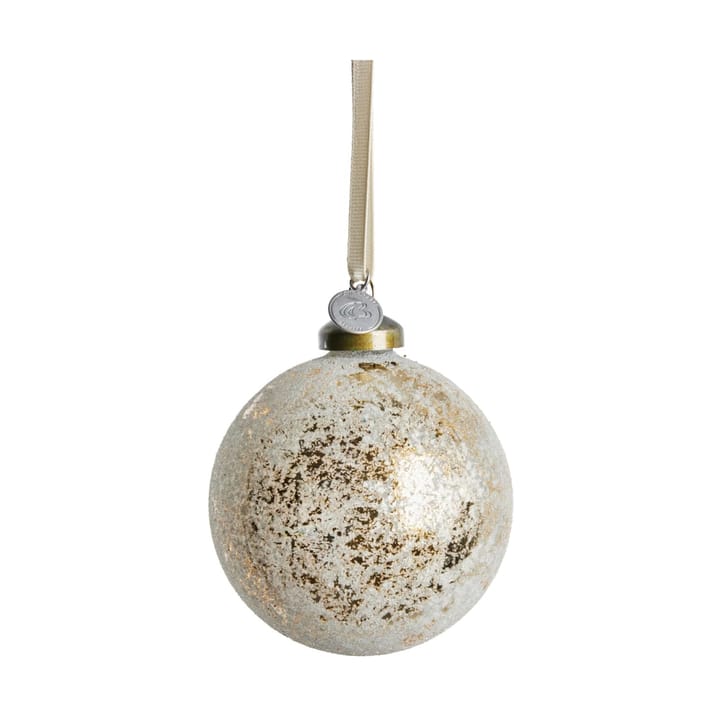 Clearena Christmas bauble Ø8 cm - Off white-gold - Lene Bjerre