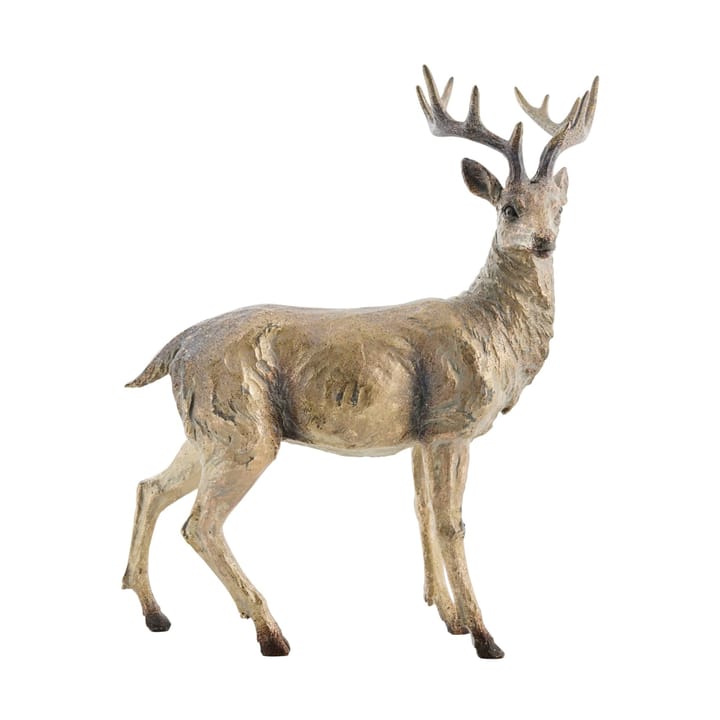 Daisy decoration deer 44.5 cm - Antique brass - Lene Bjerre