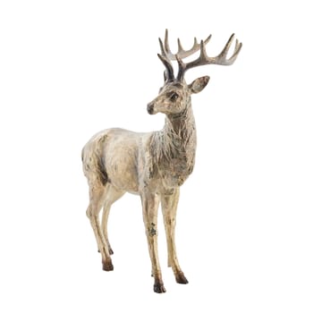 Daisy decoration deer 44.5 cm - Antique brass - Lene Bjerre