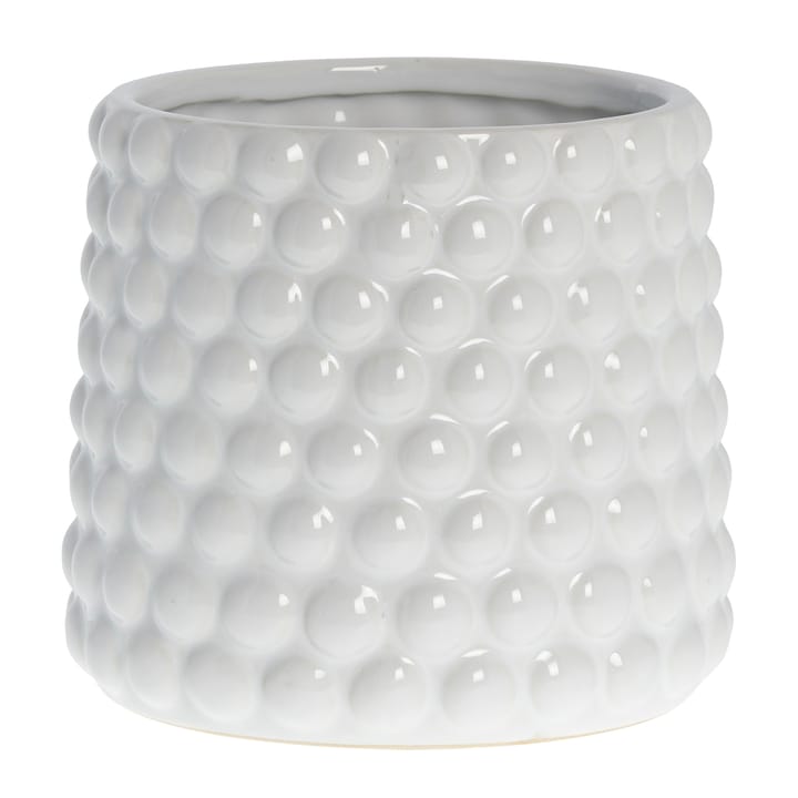 Dotsie flower pot Ø18 cm - White - Lene Bjerre