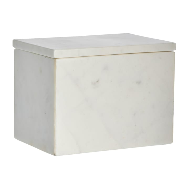 Ellia storage box marble 16.5x11.5 cm, White Lene Bjerre