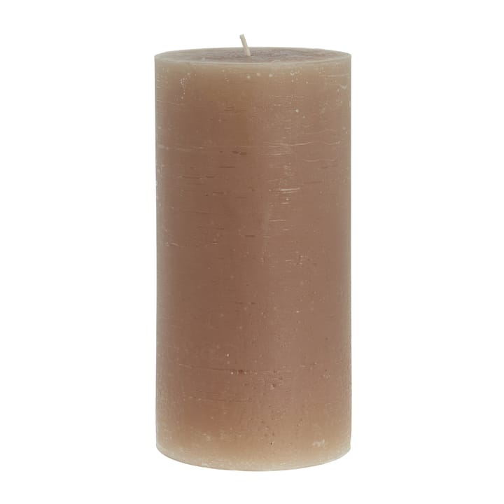 Lene Bjerre Rustic candle golden brown Ø10 cm, 20 cm Lene Bjerre