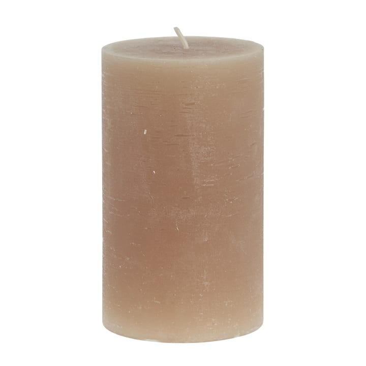 Lene Bjerre Rustic candle golden brown Ø7.5 cm, 12.5 cm Lene Bjerre