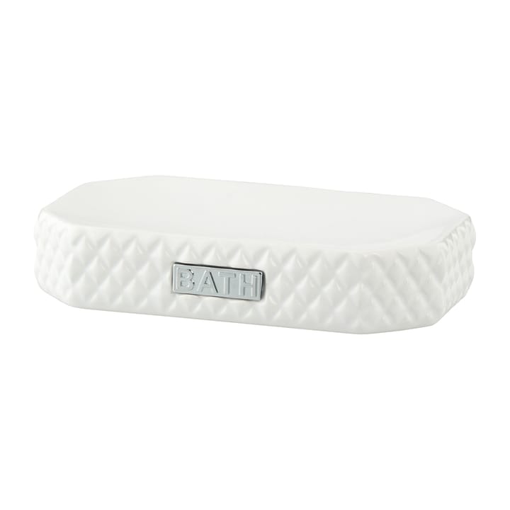 Marion soap holder 13.5x9 cm, White-silver Lene Bjerre