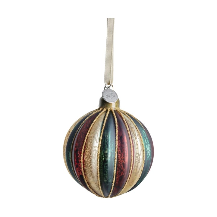 Noelle Christmas bauble Ø8 cm - Black-gold - Lene Bjerre