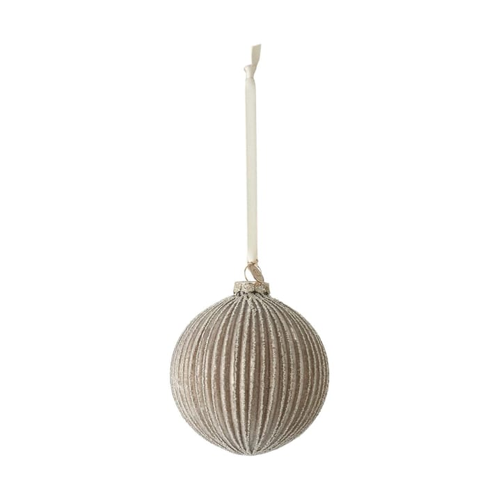 Norille Christmas bauble Ø11 cm - Antique brown, ribbed - Lene Bjerre