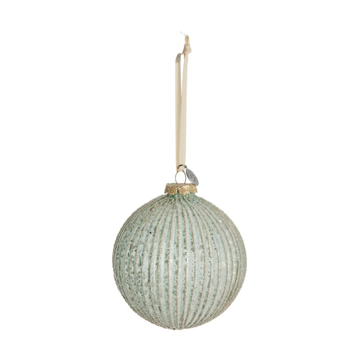 Norille Christmas bauble Ø11 cm - Dusty green, ribbed - Lene Bjerre