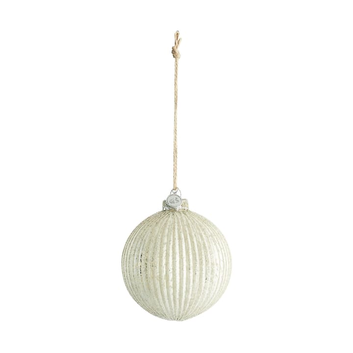 Norille Christmas bauble Ø11 cm, Off white, ribbed Lene Bjerre